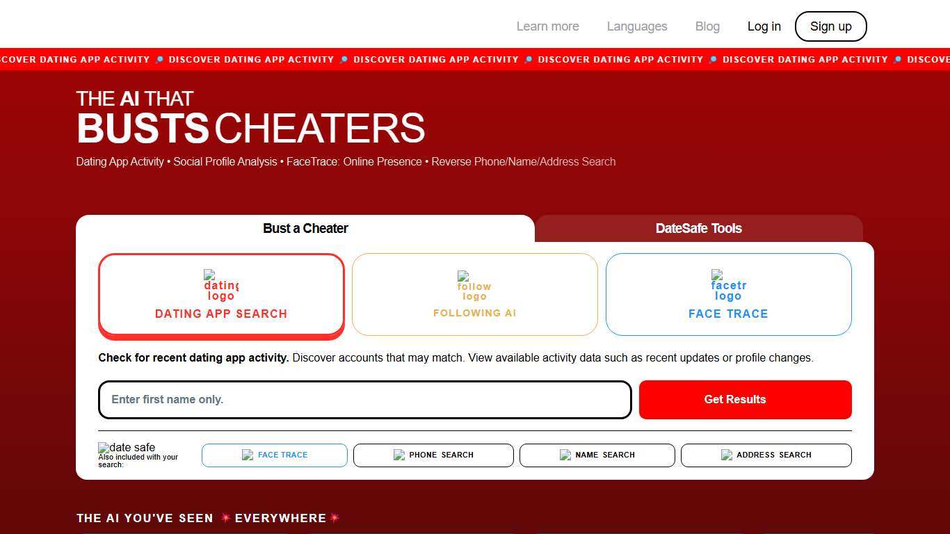 Cheaterbuster - Dating App Search