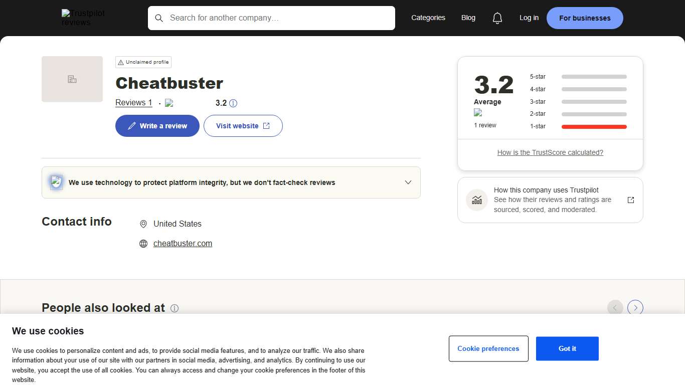 Cheatbuster Reviews Read Customer Service Reviews of cheatbuster.com