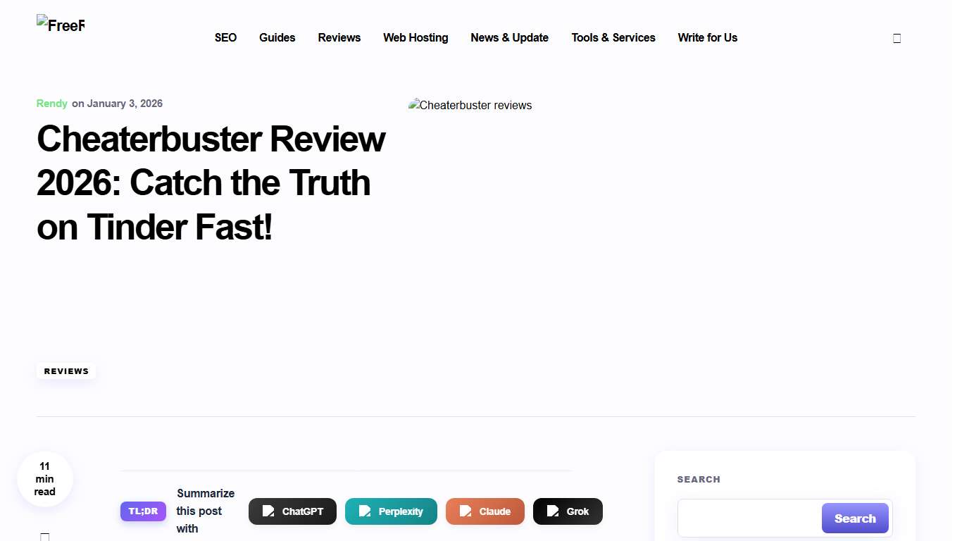 Cheaterbuster Review 2026: Catch the Truth on Tinder Fast